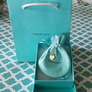 Tiffany & Co. Mini Double Heart Tag pendant w/ex
